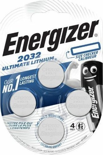 Energizer knoflíková lithiová baterie CR2032 4ks