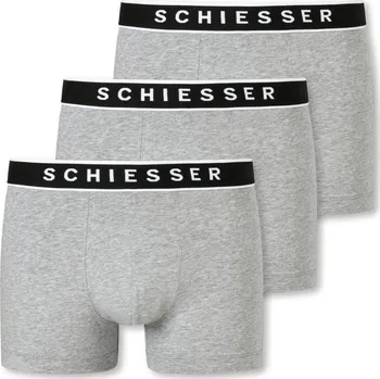 Boxerky 700733 - Boxerky s biobavlnou Schiesser - pro muže - vel. XXL/8 - barva: šedá
