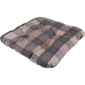 Podsedák Set sedáků 2ks KÁRO šedobéžový 40x40 cm