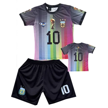 Fotbal Numberoplus Dětský Fotbalový dres Argentina - Messi MJ10 Rainbow Velikost: 12 roky (vel.146)