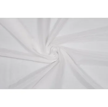 Voál s hedvábím, čistě bílý, sartor.cz