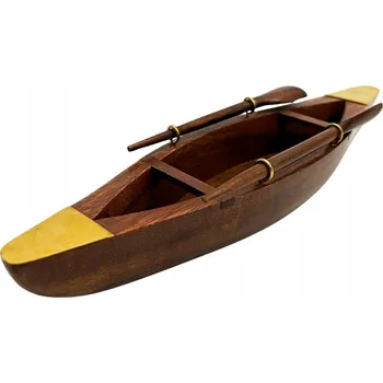 Obraz Dřevěný model lodi s mosaznými ozdobami