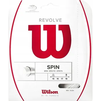 Struna na výplet tenisové rakety TENISOVÝ VÝPLET WILSON REVOLVE BÍLÝ 1,30 mm 12 m