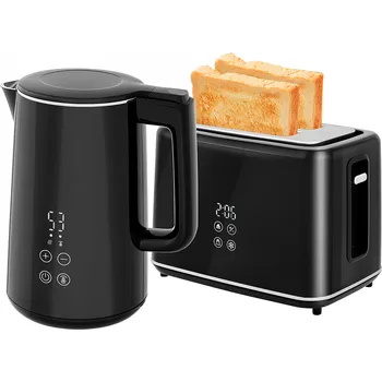 Topinkovač Snídaňový set, topinkovač a konvice | černý