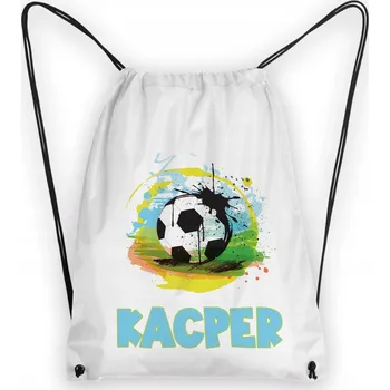 Školní batoh Školní Vak na Boty Batoh na Tělocvik do Školky Fotbal + JMÉNO