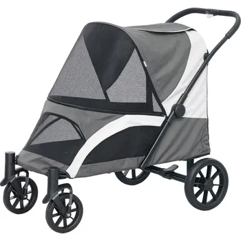 Kočárek pro psa Kočárek pro velké psy do 30 kg | tmavě šedý