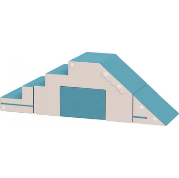 Dětské pěnové stavební bloky | béžové + modré