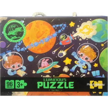 Puzzle 96 dílků svítící ve tmě - SWEDE