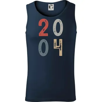 Vintage číslice 2004 - Tílko pánské Core - L ( Námořní modrá (téměř černá) )