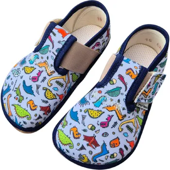 Chlapecké bačkory Bačkory Pegres barefoot BF01 dinosaurus Velikost: EU 21