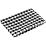 Kuchyňská bavlněná utěrka Olivia OL-015 Černo-bílá kostka malá