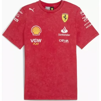 Originální limited team triko Ferrari červená