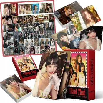 Obraz 55 SZT NOWY IDOL ALBUM PLAKATÓW ZDJĘĆ KART ZESTAW LOMO I-DLE HEAT ALBUM