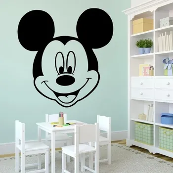 Samolepící dekorace Mickey Mouse - vinylová samolepka na zeď 80x77cm