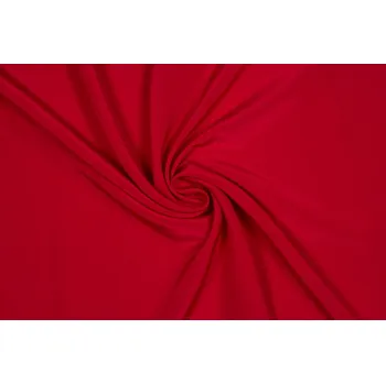 Hedvábný krepdešín, rudý, sartor.cz