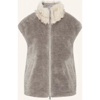 Marc Cain Dámská Vesta Z Umělé Kožešiny, 836 soft charcoal, 44