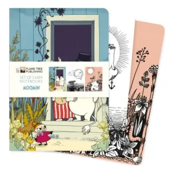Cizí jazyk Moomin Set of 3 Midi Notebooks (Diář)