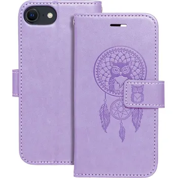 Pouzdro na mobilní telefon MEZZO Book pouzdro pro IPHONE 7 / 8 / SE 2020 / SE 2022 dreamcatcher fialové