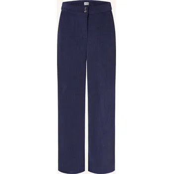 Dámské kalhoty Ichi Dámské Marlene Kalhoty Ihkate Z Manšestru, tmavě modrá, 42