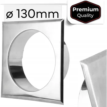 Komín Kryt rozety pro komínovou trubky NEREZOVÁ OCEL 130 mm