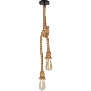 Lustr na lanku VIDEA 2xE27/40W/230V hnědá