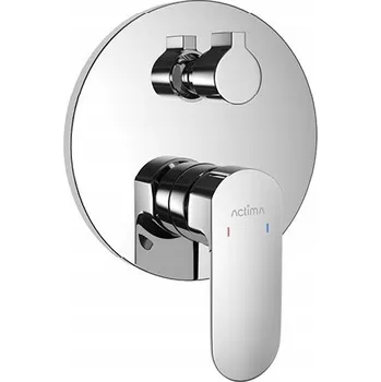 Vodovodní baterie Podomítková vanová a sprchová baterie Excellent Calm, stříbrná