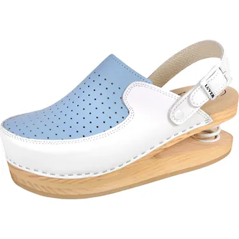 Pracovní obuv J Rubio Pantofle dámské Primavera Luver Bílá/Modrá 37