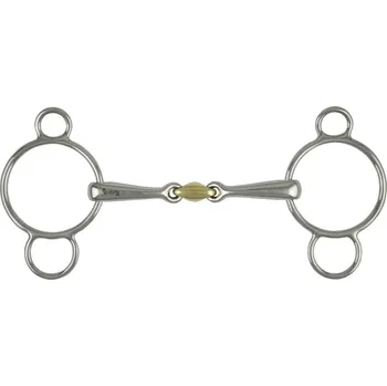 Udidlo pro koně Sněhulák Metalab 2x lomený, 12,5cm