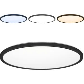 Stropní Svítidlo kulatý 30 cm 18 W 3000-4000-6000 K 1800 lm NIVERA černý IP65 CCT
