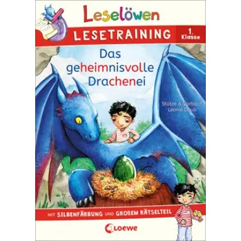 První čtění Leselöwen Lesetraining 1. Klasse - Das geheimnisvolle Drachenei (Leonie Daub,Stefan Lohr,Kristin Labuch)(Brožovaná)