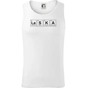 Láska - periodická tabulka - Tílko pánské Core - L ( Bílá )