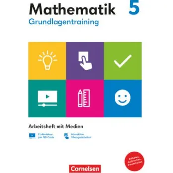 Cizojazyčná kniha Grundlagentraining Mathematik 5. Schuljahr. Mittlere Schulform - Arbeitsheft mit Medien (Brožovaná)