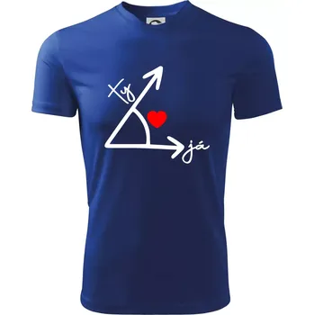 Chlapecké oblečení Matematika láska - Dětské triko sportovní (dresovina) - 158 cm/12 let ( Královská modrá )
