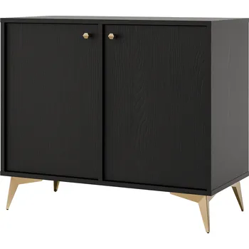 Komoda TOKYO 1 c | komoda 812 | 83,6 cm | černá grafit/zlatá