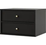 TOKYO 4 c | noční stolek 801 | 51,8 cm | černá grafit/zlatá