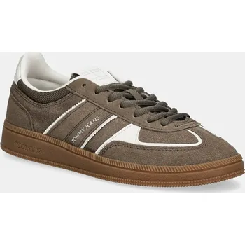 Pánské tenisky Semišové tenisky Tommy Jeans THE GREENWICH EDGE EN0EN02838 zelená 81X, EUR 40