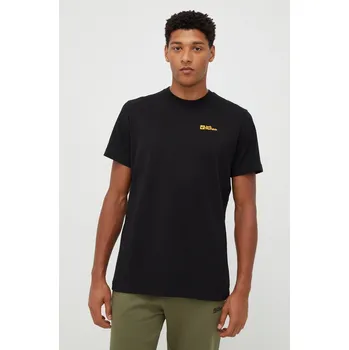 Pánské tričko Bavlněné tričko Jack Wolfskin Essential 1808382 černá 99X, vel. L
