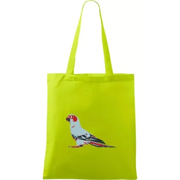 Papoušek vintage - Taška bavlněná - 42 x 38 cm ( Limetková )