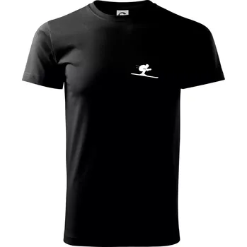 Sjezdař prso - Triko extra velké (5-8XL) - 8XL ( Černá )