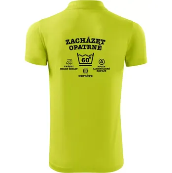 Pánská košile Zacházet opatrně 60 - Polokošile Victory sportovní (dresovina) - 3XL ( Limetková )