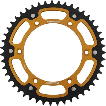 Řetězová sada pro motocykl Rozeta SUPERSPROX STEALTH RST-1512:47-GLD zlatá 47 zubů, 520