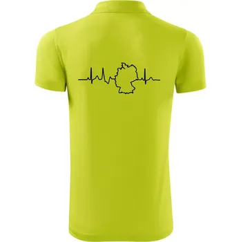 Pánská košile EKG Německo - Polokošile Victory sportovní (dresovina) - S ( Limetková )