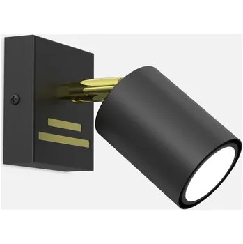 Nástěnné svítidlo Černo-zlaté nástěnné svítidlo STRIPER