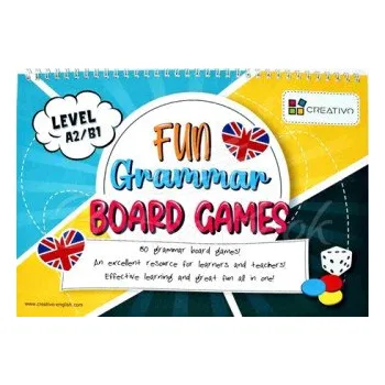 Karty językowe Angielski Fun Grammar Board Games level A2/B1 (Creativo)(Brožovaná)