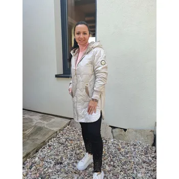 Dámská bunda Přechodová bunda HESTIA světle šedá Velikost: 3XL