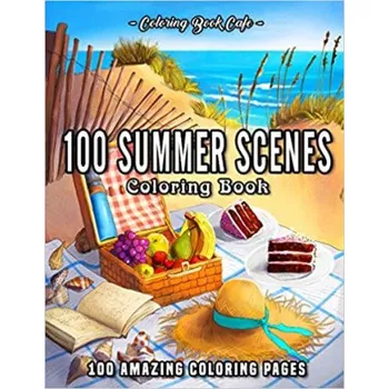Cizojazyčná kniha 100 Summer Scenes (Cafe Coloring Book Cafe)(Brožovaná)