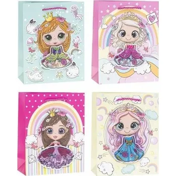 Dárková taška Dárková taška s 3D princeznou velká [A]