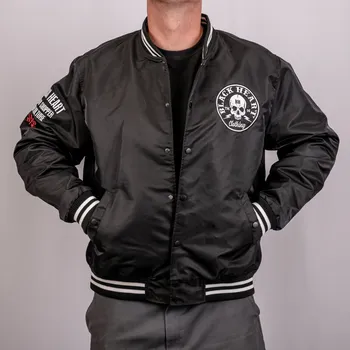 Pánská Bunda BLACK HEART SKULL Barva: Černá, Velikost: M