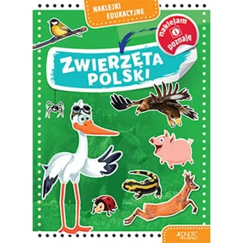 První čtění Zwierzęta polski naklejki edukacyjne (Opracowanie Zbiorowe)(Brožovaná)