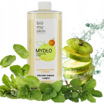 Koupelová kosmetika YAPPCO PŘÍRODNÍ PEČUJÍCÍ MÝDLO NA RUCE ZELENÉ JABLKO A MÁTA 750ML